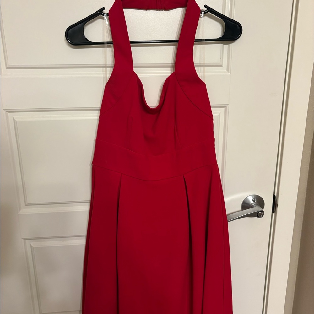 Teeze Me Vibrant Red Backless Dress Mini